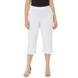 Plus Size Women's Suprema® Capri by Catherines in White (Size 6X)