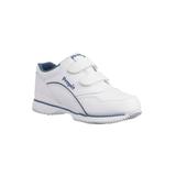 Women's The Tour Walker Sneaker by Propet in White Navy (Size 9 1/2 X(2E))