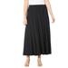 Plus Size Women's AnyWear Seamed Skirt by Catherines in Black (Size 1X)