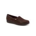 Wide Width Women's Deanna Slip Ons by Trotters in Dark Brown (Size 6 W)