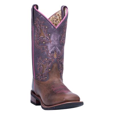 Women's Lola Boots by Laredo in Tan Purple (Size 9 M)