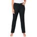 Plus Size Women's Sateen Stretch Pant by Catherines in Black (Size 20 W)