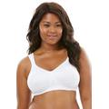 Plus Size Women's 18 Hour Ultimate Lift & Support Wireless Bra 4745 by Playtex in White (Size 46 DD)