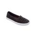 Women's The Analia Slip-On Sneaker by Comfortview in Black (Size 8 1/2 M)