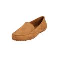 Wide Width Women's The Milena Slip On Flat by Comfortview in Camel (Size 8 1/2 W)