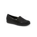 Wide Width Women's Deanna Slip Ons by Trotters in Black Mini Dot (Size 7 1/2 W)