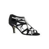 Wide Width Women's Flattery Pump by Easy Street® in Black Suede (Size 8 1/2 W)