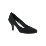 Extra Wide Width Women's Passion Pumps by Easy Street® in Black Suede (Size 6 WW)