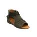 Extra Wide Width Women's The Payton Shootie by Comfortview in Dark Olive (Size 11 WW)