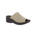 Extra Wide Width Women's Airy Sandals by Easy Street® in Natural Stretch (Size 7 1/2 WW)