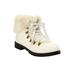 Wide Width Women's The Arctic Bootie by Comfortview in White Gold Multi (Size 10 1/2 W)