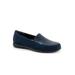 Wide Width Women's Deanna Slip Ons by Trotters in Navy (Size 8 1/2 W)