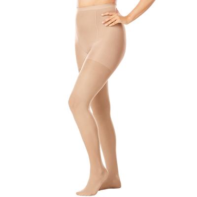 Women's 2-Pack Control Top Tights by Comfort Choice in Nude (Size C/D)