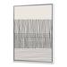 East Urban Home Minimal Geometric Lines & Squares V - Print on Canvas Canvas, Wood in Black/White | 20 H x 12 W x 1 D in | Wayfair
