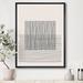 East Urban Home Minimal Geometric Lines & Squares V - Print on Canvas Canvas, Wood in Black/White | 20 H x 12 W x 1 D in | Wayfair