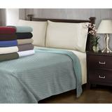 Haus & Home Arianna Throw in Chocolate, Cotton in White | 68 W in | Wayfair BLANKET_DIA TW CH