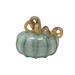 Mariposa Harvest Pumpkin Glass/Mercury Glass in Green/Blue | 4.5 H x 4.5 W x 4.5 D in | Wayfair 7501T