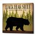 Millwood Pines Take a Hike Bear Stout by Ryan Fowler - Wrapped Canvas Graphic Art Print Canvas in Black/Green | 26 H x 26 W x 1.25 D in | Wayfair