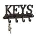 Williston Forge Schiff Wall Key Organizer w/ Key Hooks Metal in Brown | 7 H x 10.5 W x 2 D in | Wayfair 386A1BF426424A30A1B96C51D975A2D6