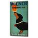 Winston Porter Wiener Brewing Co by Ryan Fowler - Wrapped Canvas Graphic Art Print Canvas in Black/Green/Orange | 24 H x 12 W x 0.75 D in | Wayfair