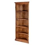 Greyleigh™ Adilynn Corner Bookcase Wood in Brown | 60 H x 27 W x 20 D in | Wayfair D4D766AE952C48139FF072FC2CA774A8