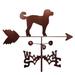 Millwood Pines Vanille Labradoodle Dog Weathervane Metal/Steel in Brown/Gray | 30 H x 21 W x 15.5 D in | Wayfair 35BDF43D4843436EBD41AD514F3C2099