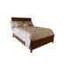 Red Barrel Studio® Clion Low Profile Storage Platform Bed Wood in Blue/White/Brown | 18 H in | Wayfair 07ABEF64AABE4F919DE80E0B14D5E4EE