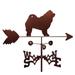 Millwood Pines Vanille Chow Dog Weathervane Metal/Steel in Brown/Gray | 30 H x 21 W x 15.5 D in | Wayfair D97D8074557F4AF892F38F9746D6B4DD