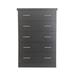 Hokku Designs Aryani 5 Drawer 34" W Chest Wood in Brown | 48 H x 34 W x 18 D in | Wayfair 792FD95A6DC7415DAC4004B82527021B