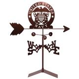 Breakwater Bay Kilmersdon US Armed Services Weathervane Metal/Steel in Brown/Gray | 30 H x 21 W x 15.5 D in | Wayfair