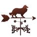 Millwood Pines Vanille Collie Dog Weathervane Metal/Steel in Brown/Gray | 30 H x 21 W x 15.5 D in | Wayfair DA46898606ED4949ABD76DCD76BDA1FF