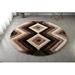 Brown/White 84 x 0.98 in Indoor Area Rug - Latitude Run® Corey-Leigh Abstract Shag Brown/Beige Area Rug Polyester | 84 W x 0.98 D in | Wayfair