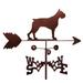 Millwood Pines Vanille Boxer Dog Weathervane w/ Metal/Steel in Brown/Gray | 30 H x 21 W x 15.5 D in | Wayfair 862A0FA719614446A3A541270F183F6E