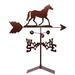 Charlton Home® Isulf Horse Quarter Weathervane Metal/Steel in Brown/Gray | 30 H x 21 W x 15.5 D in | Wayfair 082A18D0BAD44A93B120BAFCFC649D75