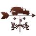 Williston Forge Wolfenbarger Cement Concrete Truck Weathervane Metal/Steel in Brown/Gray | 30 H x 21 W x 15.5 D in | Wayfair