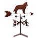 Millwood Pines Vanille Belgian Sheepdog Dog Weathervane Metal/Steel in Brown/Gray | 30 H x 21 W x 15.5 D in | Wayfair