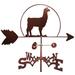 August Grove® Aletra Llama Alpaca Weathervane Metal/Steel in Brown/Gray | 30 H x 21 W x 15.5 D in | Wayfair 586968712650416E8BC117A3EDEA94D4