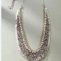 Anthropologie Jewelry | Anthropologie Deepa Gurnani Necklace Gorgeous Lavender Mermaid | Color: Purple/Silver | Size: Os