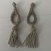 Anthropologie Jewelry | Anthropologies Silver Beaded Tassel Earrings | Color: Silver | Size: Os