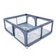 Large Baby Playpen Sturdy Safety Playard Fence with Breathable Mesh for Indoors Outdoors Toddler Kids (Not Includes Balls)