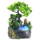 Rockery Fountain Atomizer, Indoor Water Fountain with Lights, Tabletop Fountain Waterfall, Small Waterfall Fountain Desktop Simulation Scenery Decoration for Home Office