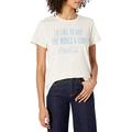 Lucky Brand Women's Short Sleeve Scoop Neck Buy The World a Coke Tee T-Shirt, Oatmeal Heather, Small