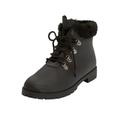 Extra Wide Width Women's The Vylon Hiker Bootie by Comfortview in Black (Size 12 WW)