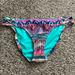 Jessica Simpson Swim | Jessica Simpson Brand Bikini Bottom, Medium | Color: Blue/Pink | Size: M