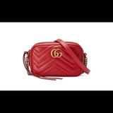 Gucci Bags | Gucci Gg Marmont Matelass Mini Bag Crossbody | Color: Red | Size: Os