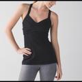 Lululemon Athletica Tops | Lululemon Wrap It Up Black Tank Top | Color: Black | Size: 4