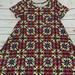 Lularoe Dresses | Lularoe Carly Swing Dress Xs | Color: Blue/Red | Size: Xs