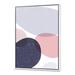 East Urban Home Minimal Elementary Organic & Geometric Compostions XXXXXVIII - Floater Frame Print on Canvas Metal in Black/Pink | Wayfair