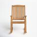 Birch Lane™ Adina Teak Outdoor Rocking Chair in Orange/Brown | 44.5 H x 24.75 W x 31.75 D in | Wayfair 81AE74A85B8A4EFA9AD6B233F5CFF913