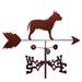 Millwood Pines Vanille American Stafford Pit Bull Dog Weathervane Metal/Steel in Brown/Gray | 30 H x 21 W x 15.5 D in | Wayfair